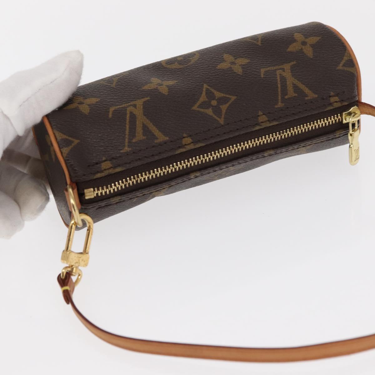 LOUIS VUITTON Monogram Papillon Pouch LV Auth 148641