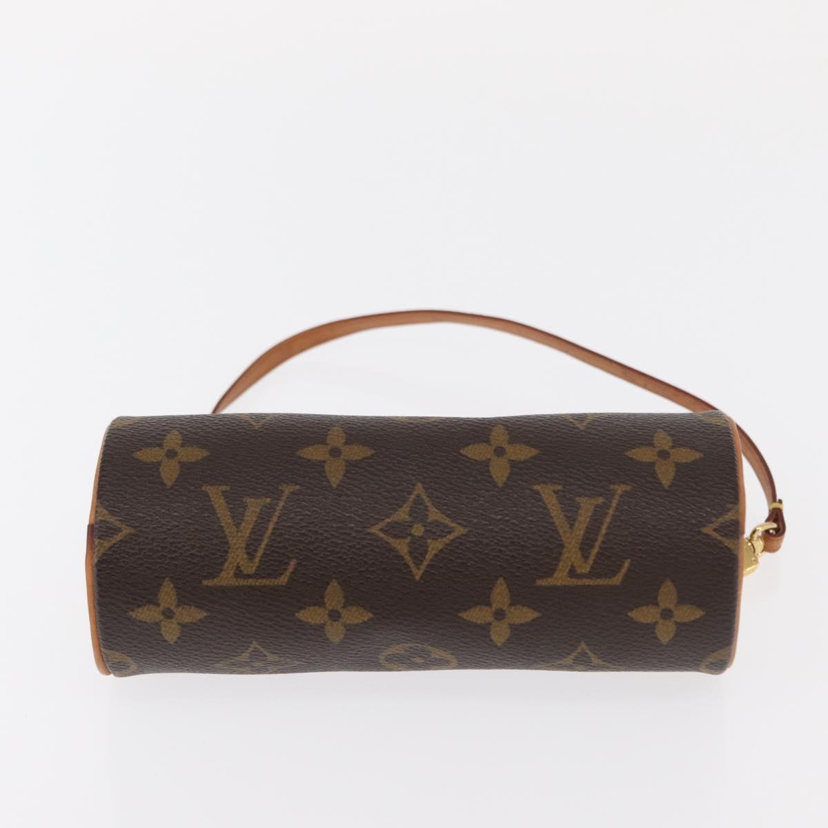 LOUIS VUITTON Monogram Papillon Pouch LV Auth 148641