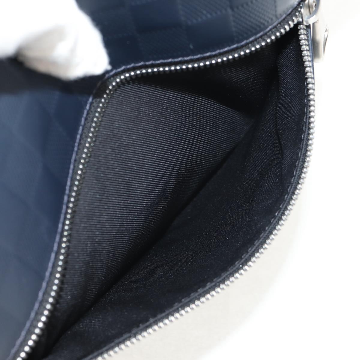 LOUIS VUITTON Damier Infini District PM Shoulder Bag Onyx N41033 Auth 148646AV