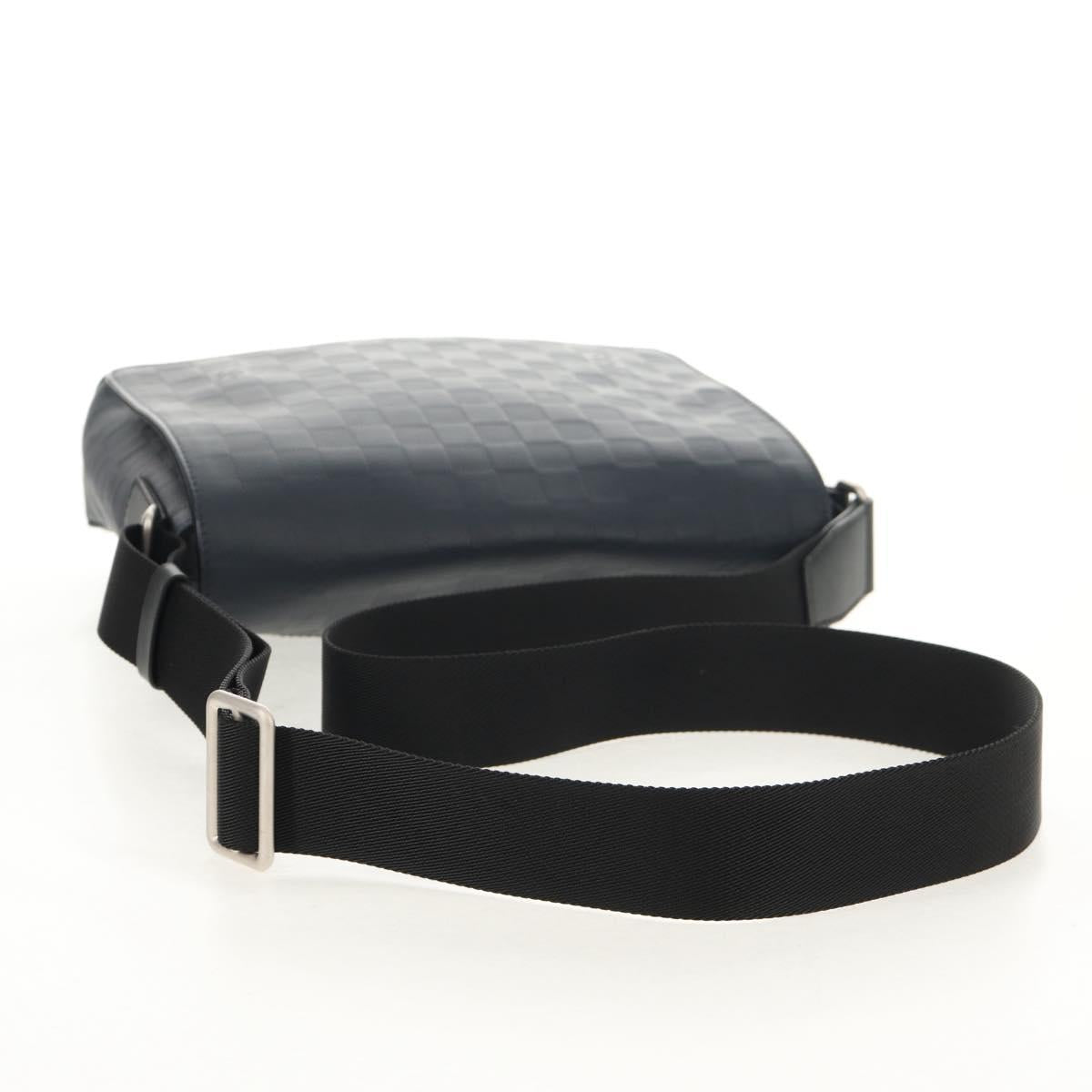 LOUIS VUITTON Damier Infini District PM Shoulder Bag Onyx N41033 Auth 148646AV