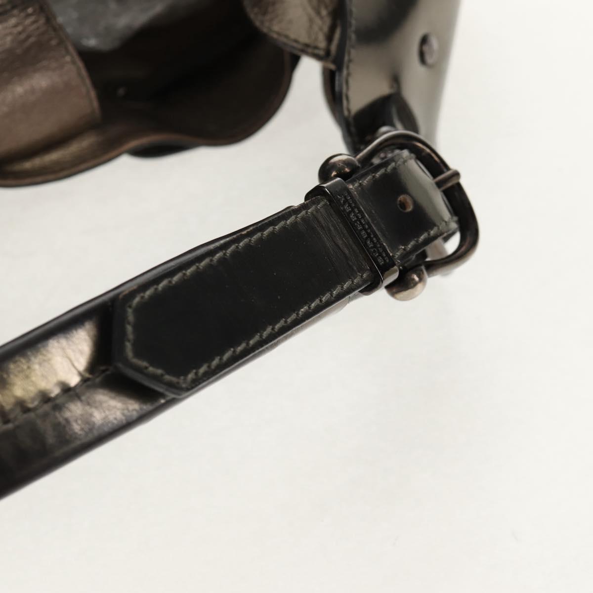 BURBERRY Nova Check Shoulder Bag PVC Beige Auth 148649V