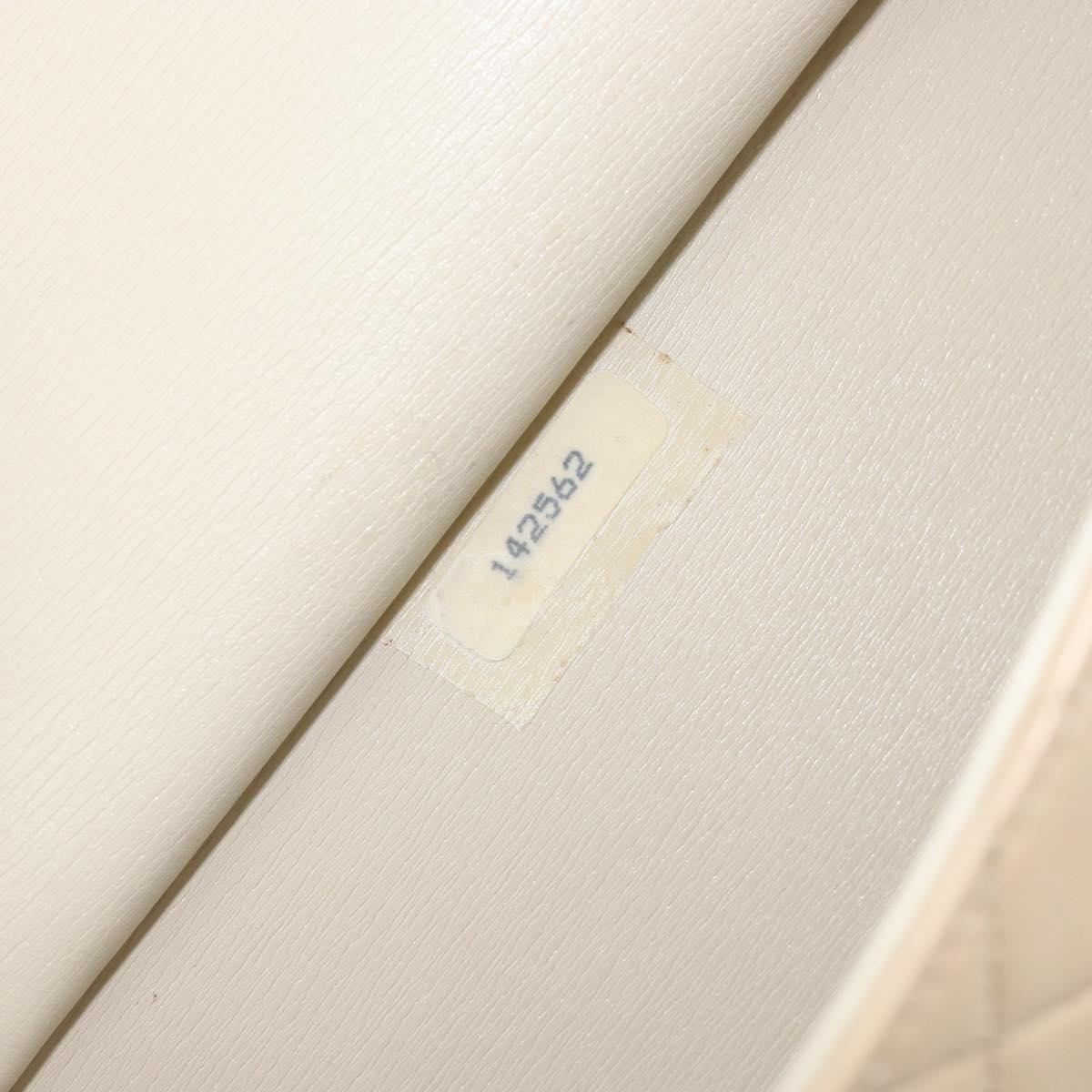 CHANEL Chain Shoulder Bag Lamb Skin Beige Gold CC Auth 148650