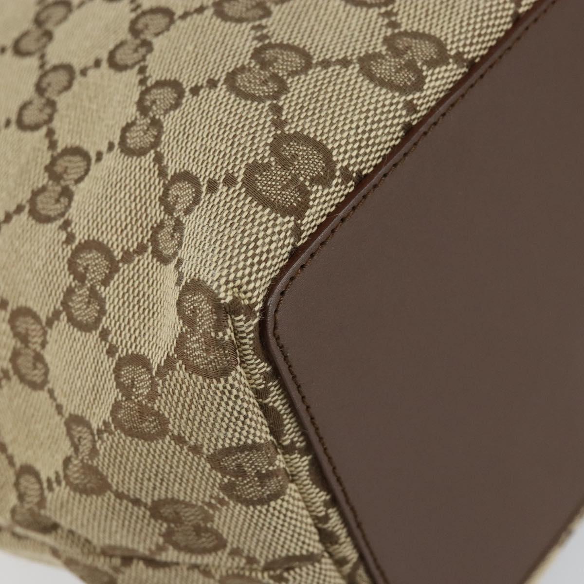 GUCCI GG Canvas Shoulder Bag Beige Gold 002 1098 3444 Auth 148662