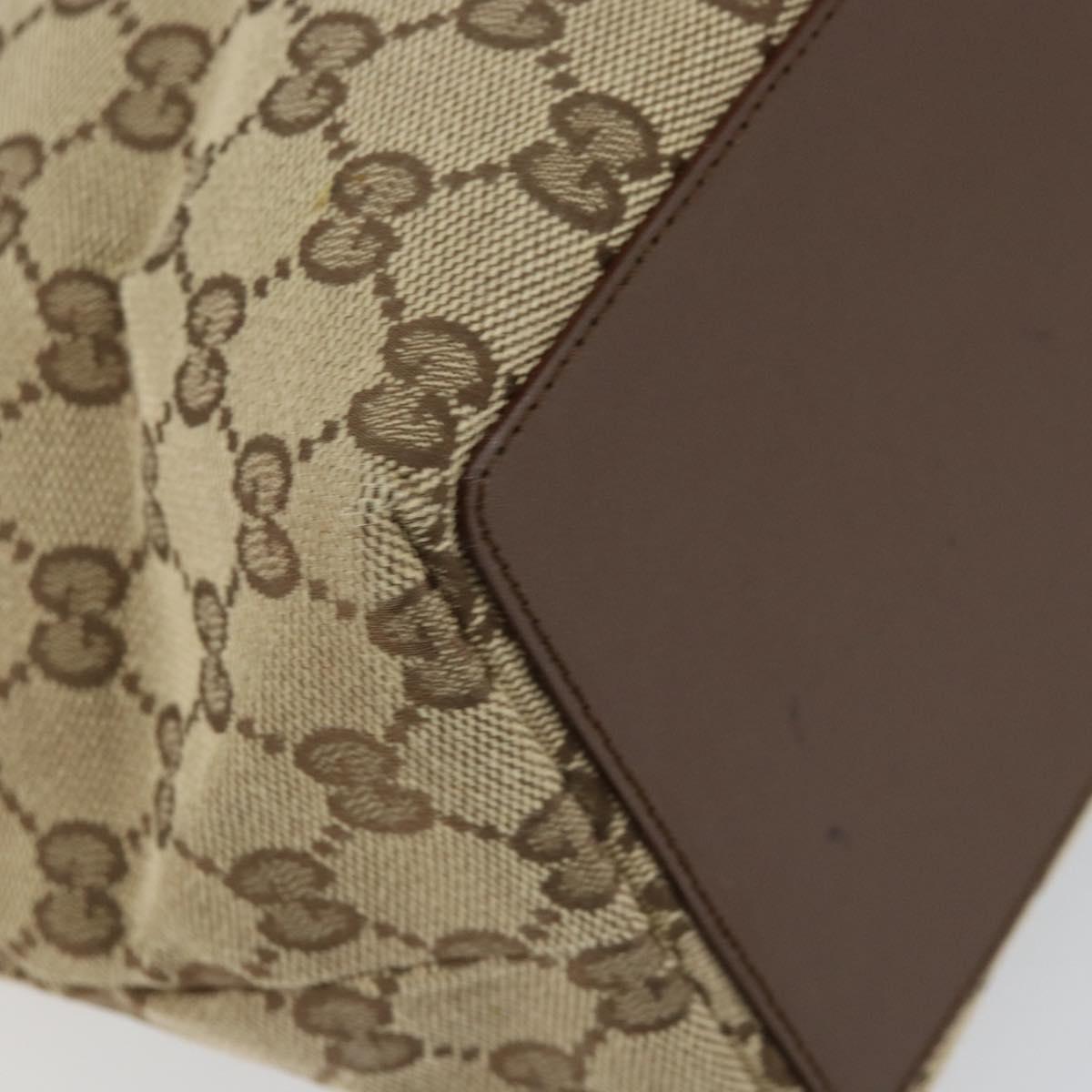 GUCCI GG Canvas Shoulder Bag Beige Gold 002 1098 3444 Auth 148662