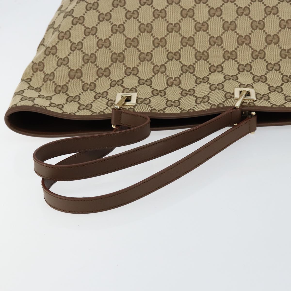 GUCCI GG Canvas Shoulder Bag Beige Gold 002 1098 3444 Auth 148662