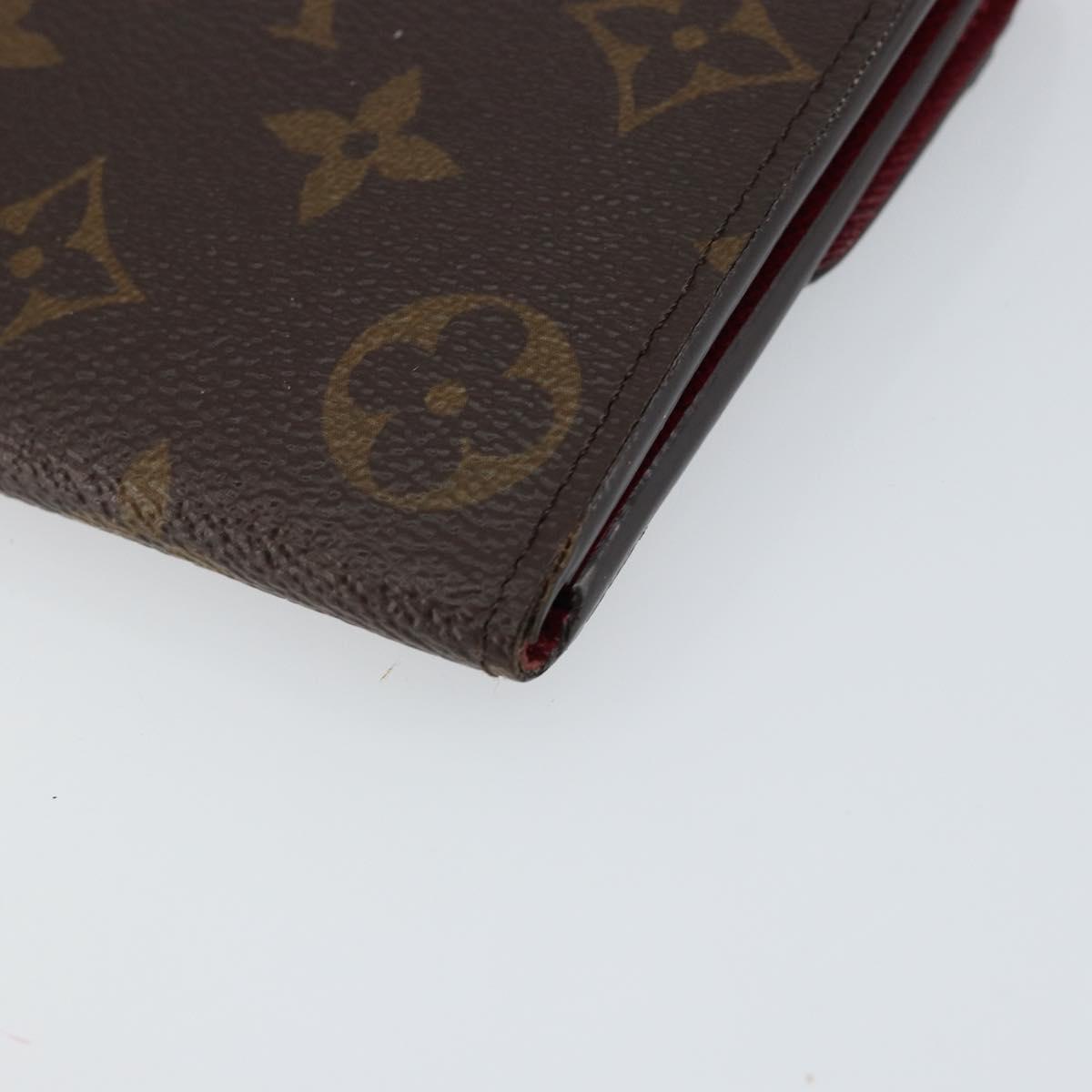 LOUIS VUITTON Monogram Portefeuille Emilie Wallet Pink M60697 LV Auth 148671