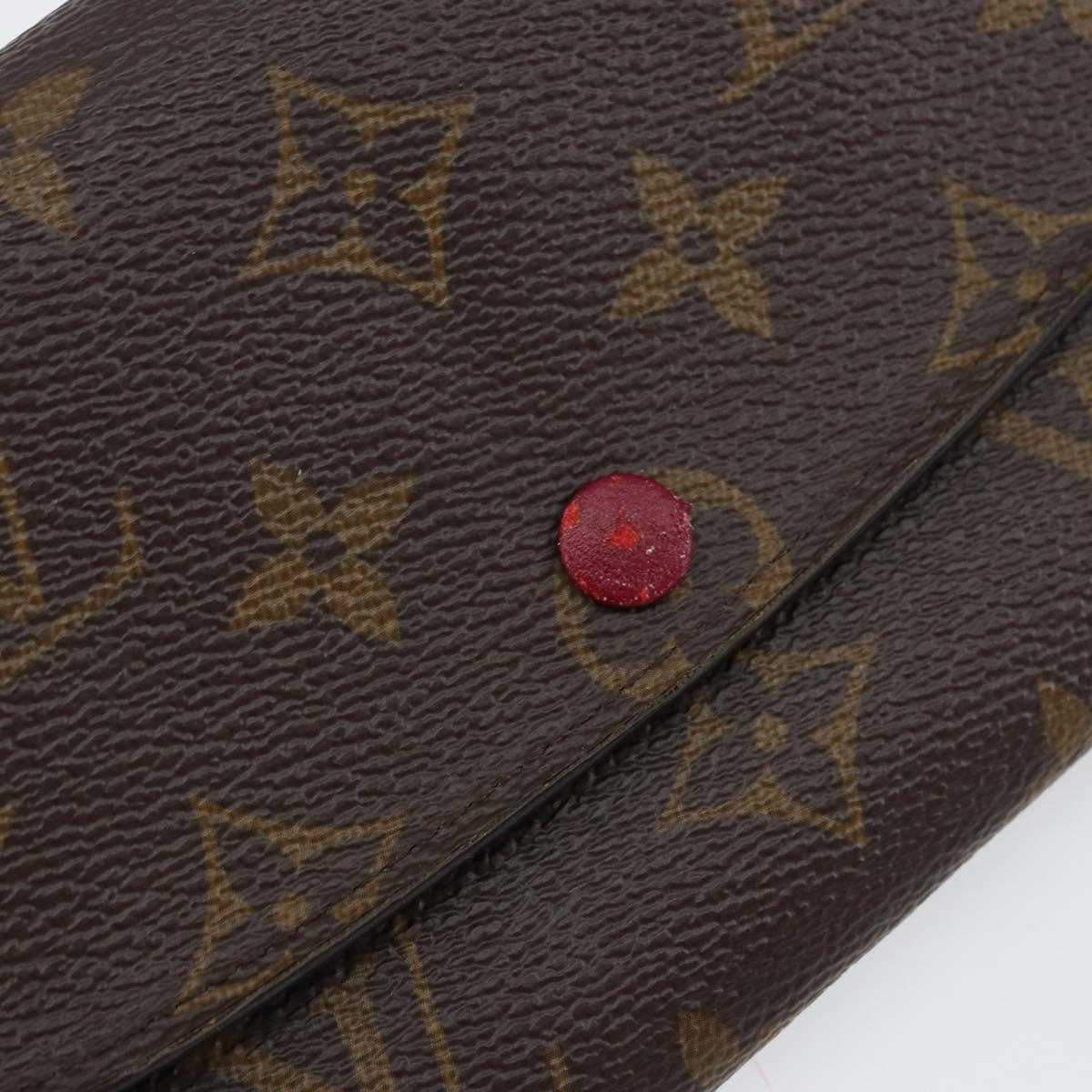 LOUIS VUITTON Monogram Portefeuille Emilie Wallet Pink M60697 LV Auth 148671