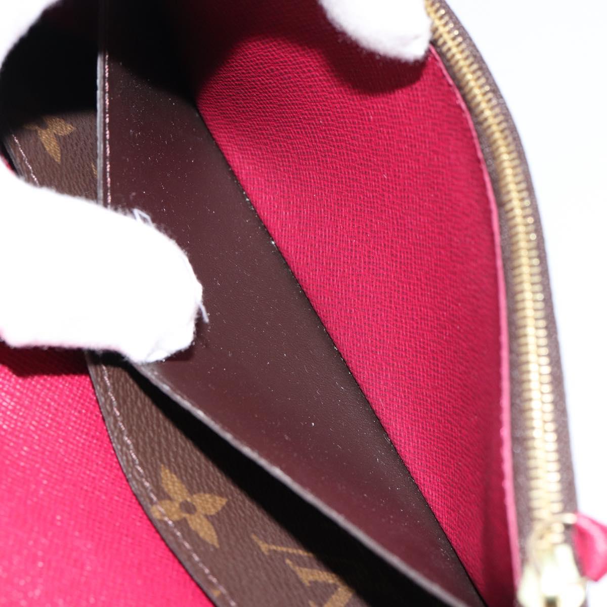 LOUIS VUITTON Monogram Portefeuille Emilie Wallet Pink M60697 LV Auth 148671