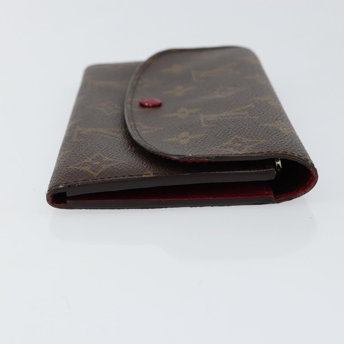 LOUIS VUITTON Monogram Portefeuille Emilie Wallet Pink M60697 LV Auth 148671