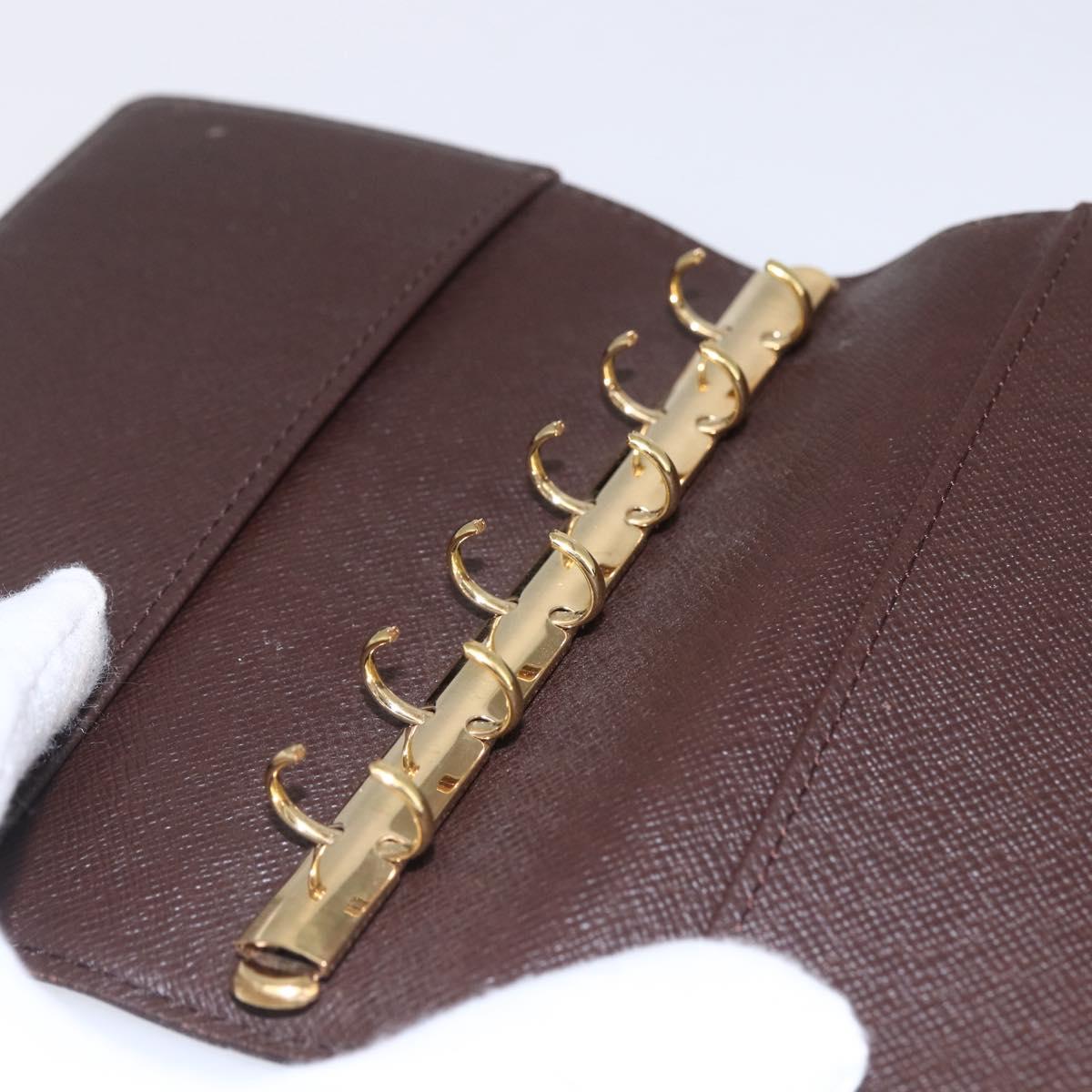 LOUIS VUITTON Damier Ebene Agenda PM Day Planner Cover R20700 LV Auth 148674