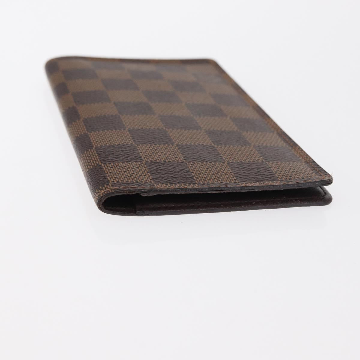 LOUIS VUITTON Damier Ebene Agenda Poche Note Cover R20703 LV Auth 148675