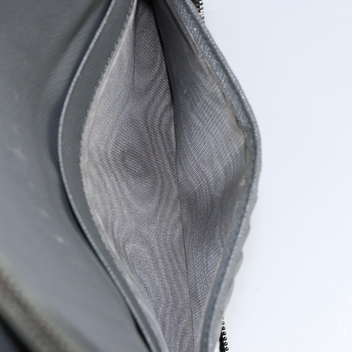 PRADA Round Wallet Safiano leather Black 2ML220 Auth 148677