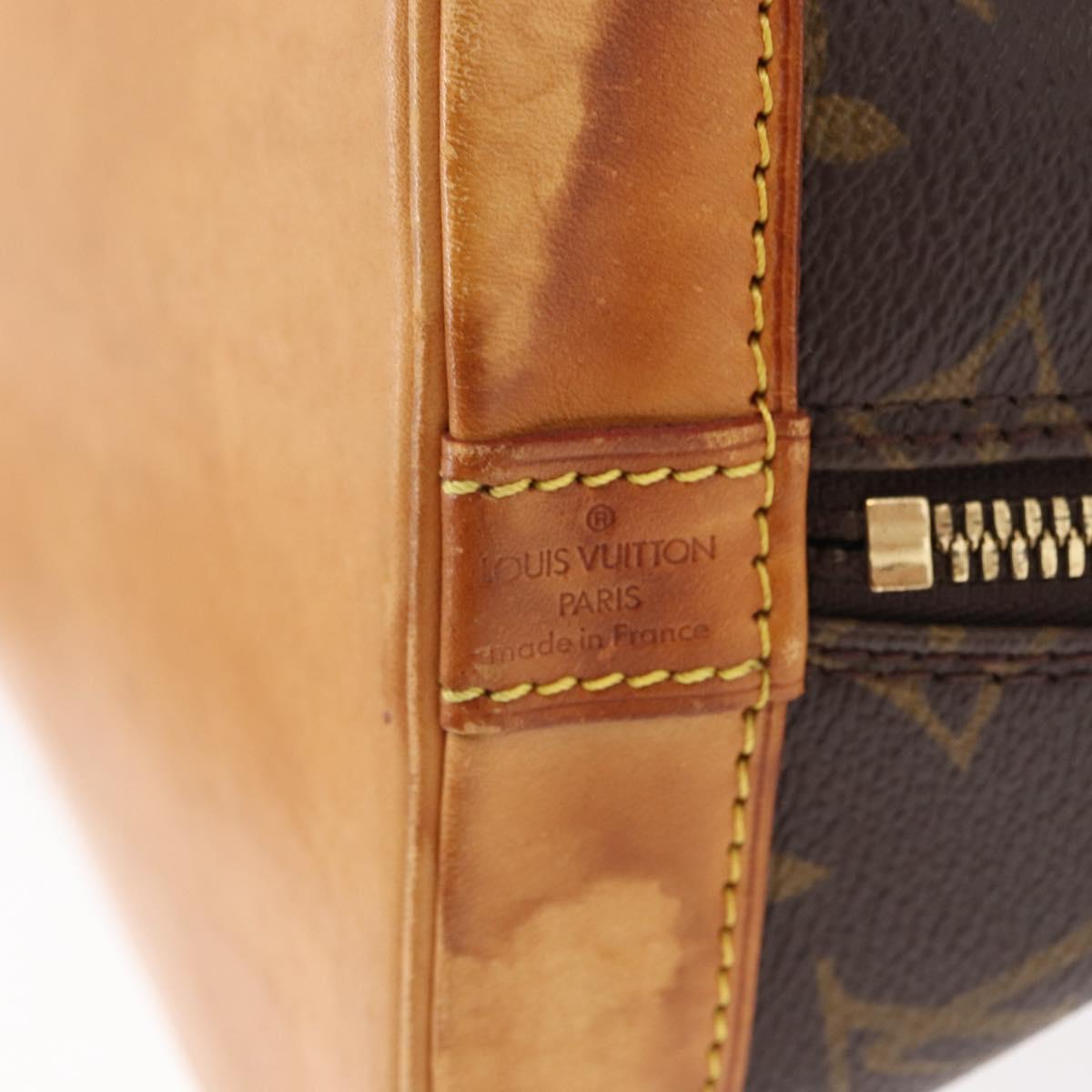 LOUIS VUITTON Monogram Alma Hand Bag M51130 LV Auth 148678