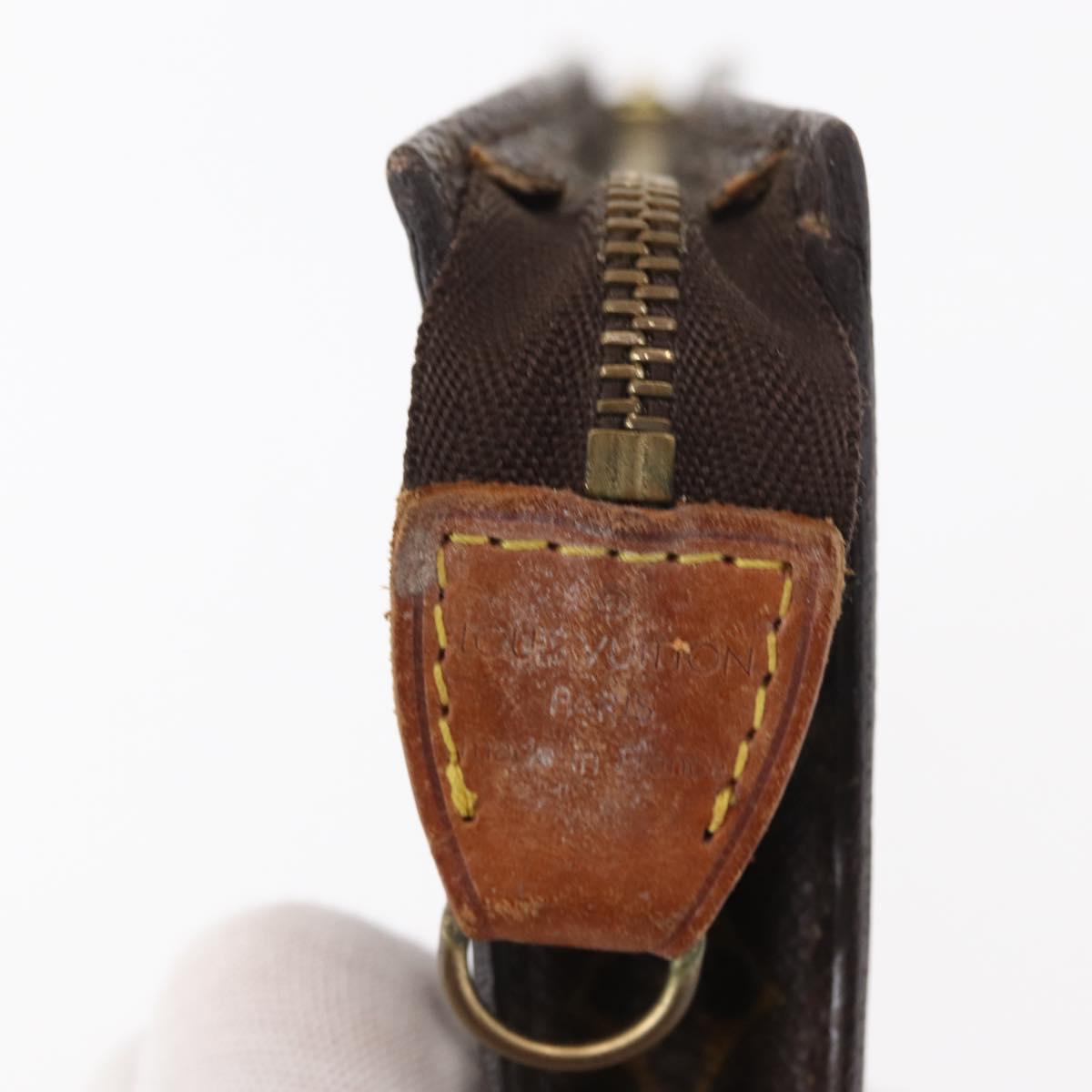 LOUIS VUITTON Monogram Bucket PM Accessory Pouch LV Auth 148679