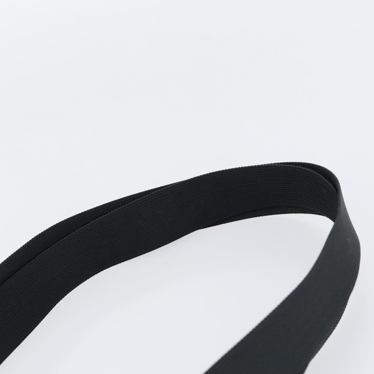 GUCCI GG Canvas Shoulder Bag Black Silver 34339 Auth 148680