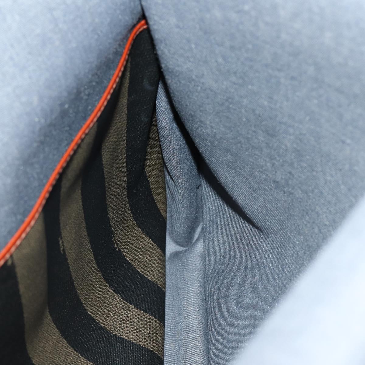 FENDI Pecan Canvas Garment Cover PVC Black Brown Auth 148683