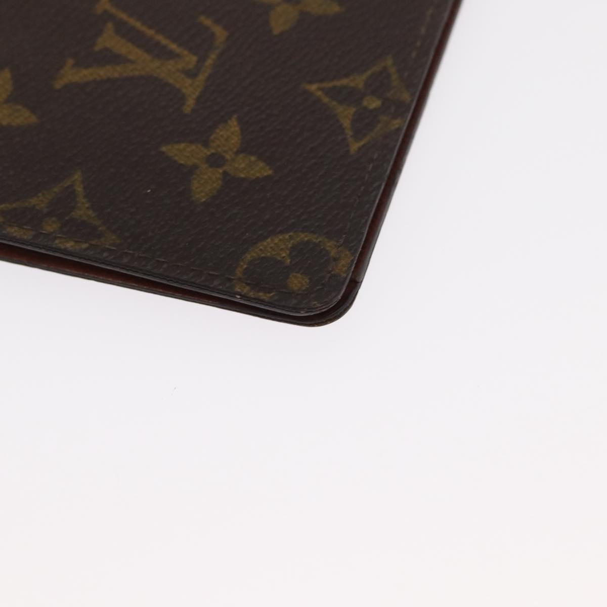 LOUIS VUITTON Monogram Agenda Poche Note Cover R20503 LV Auth 148684