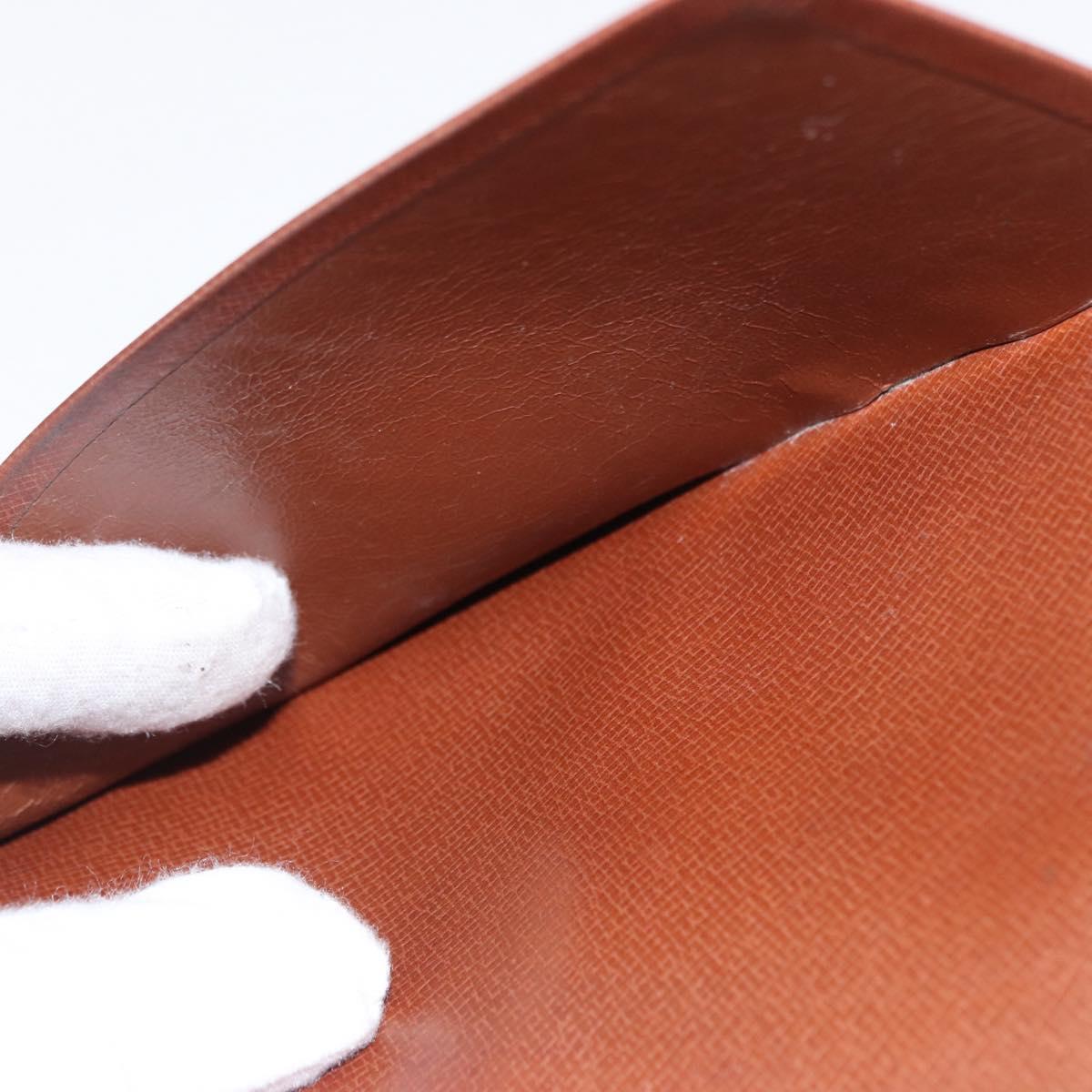 LOUIS VUITTON Monogram Agenda Poche Note Cover R20503 LV Auth 148684