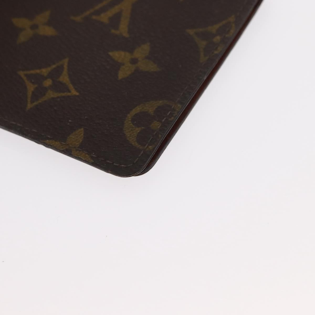LOUIS VUITTON Monogram Agenda Poche Note Cover R20503 LV Auth 148684