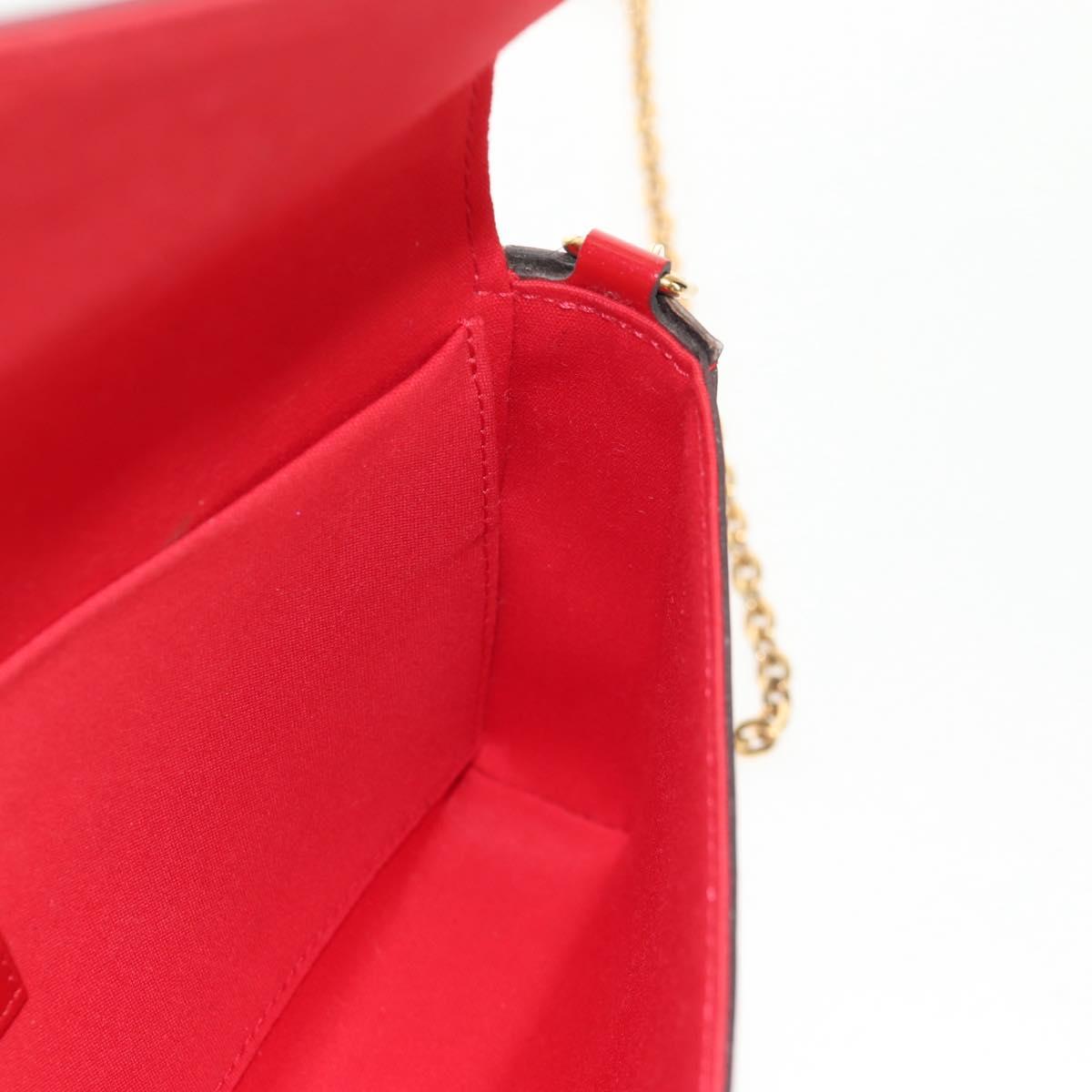 LOUIS VUITTON Vernis Wallet Pochette Felice Bag Slys M61293 LV Auth 148691V