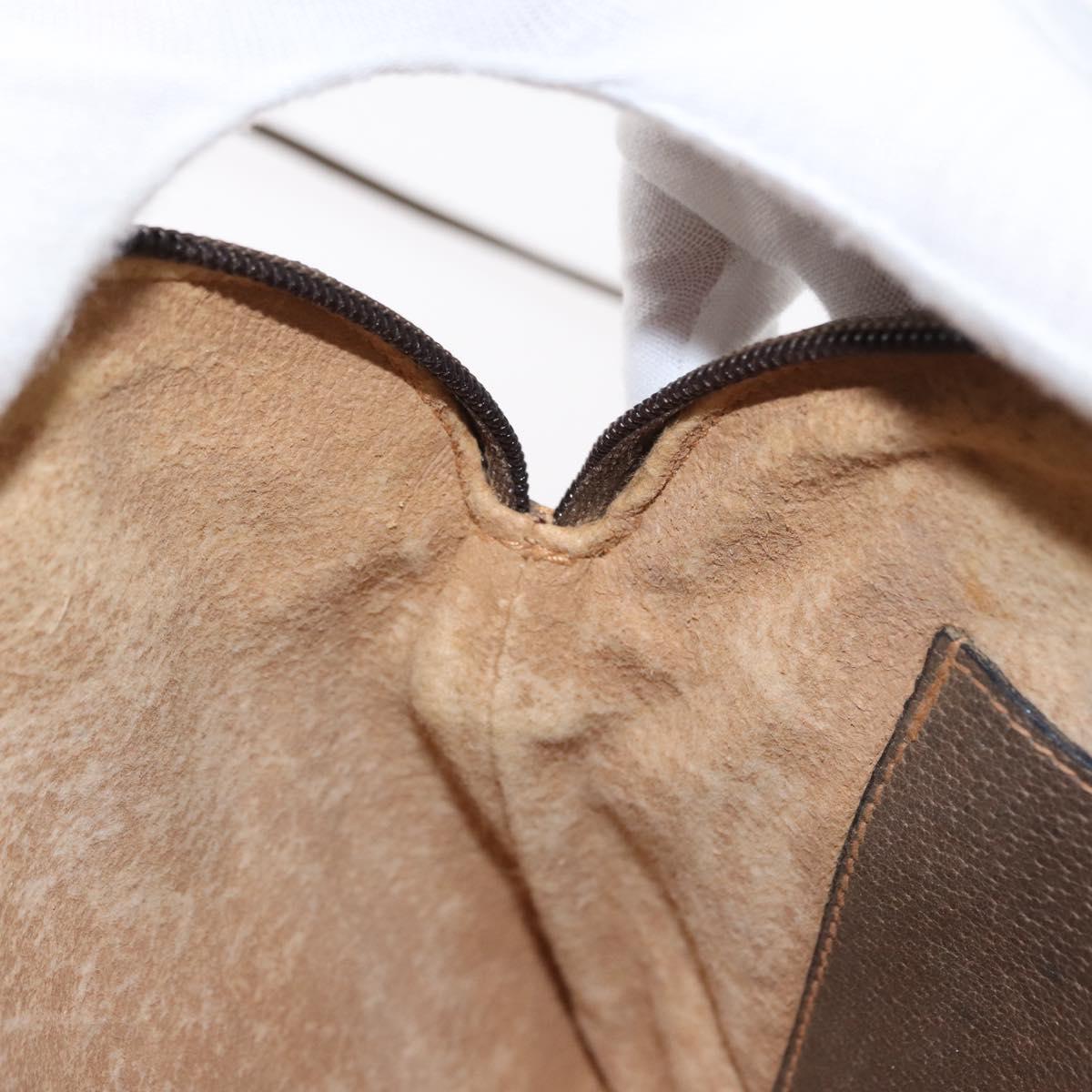 GUCCI GG Supreme Web Sherry Line Bag PVC Beige Gold 904 02 047 Auth 148699