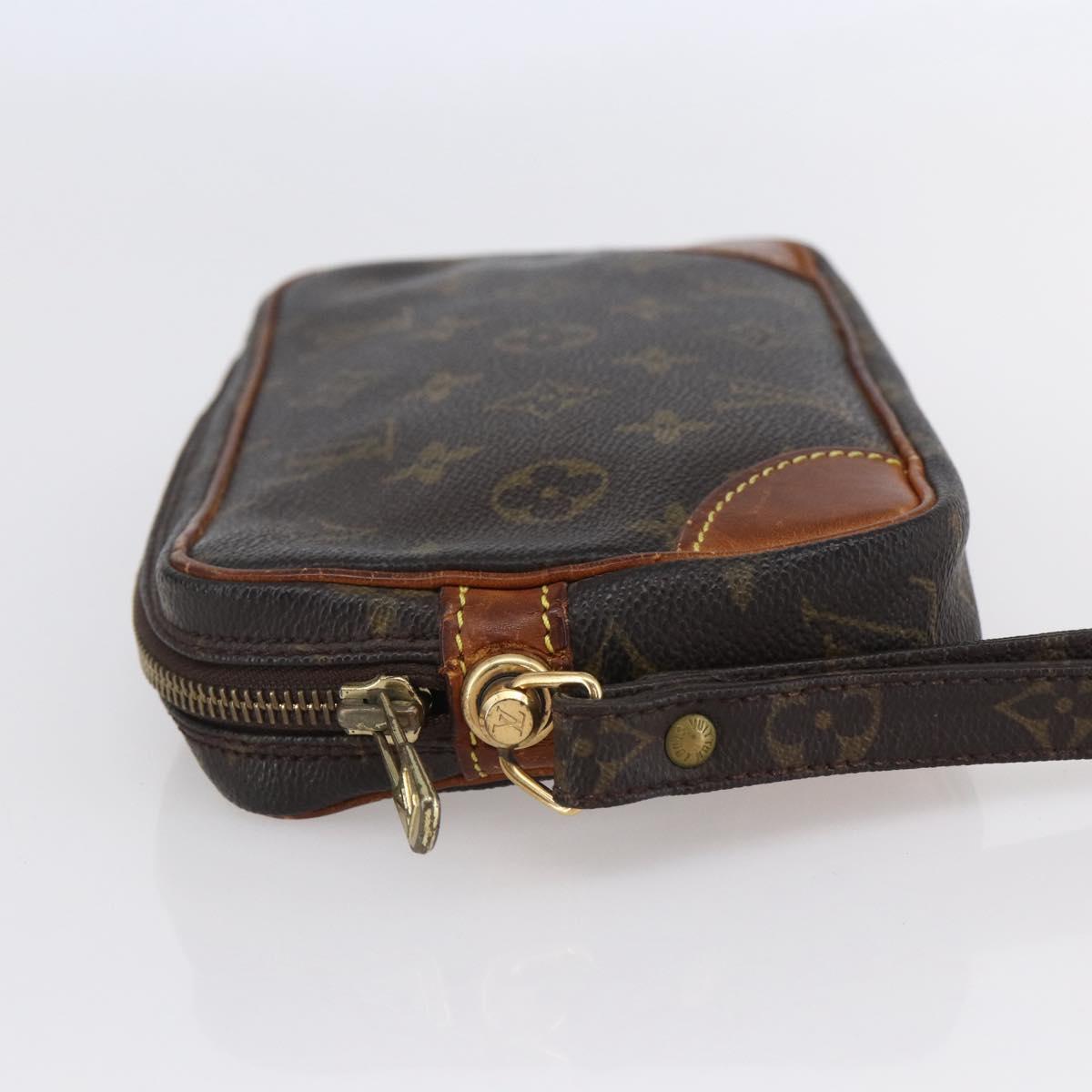LOUIS VUITTON Monogram Marly Dragonne PM Clutch Bag M51827 LV Auth 148700