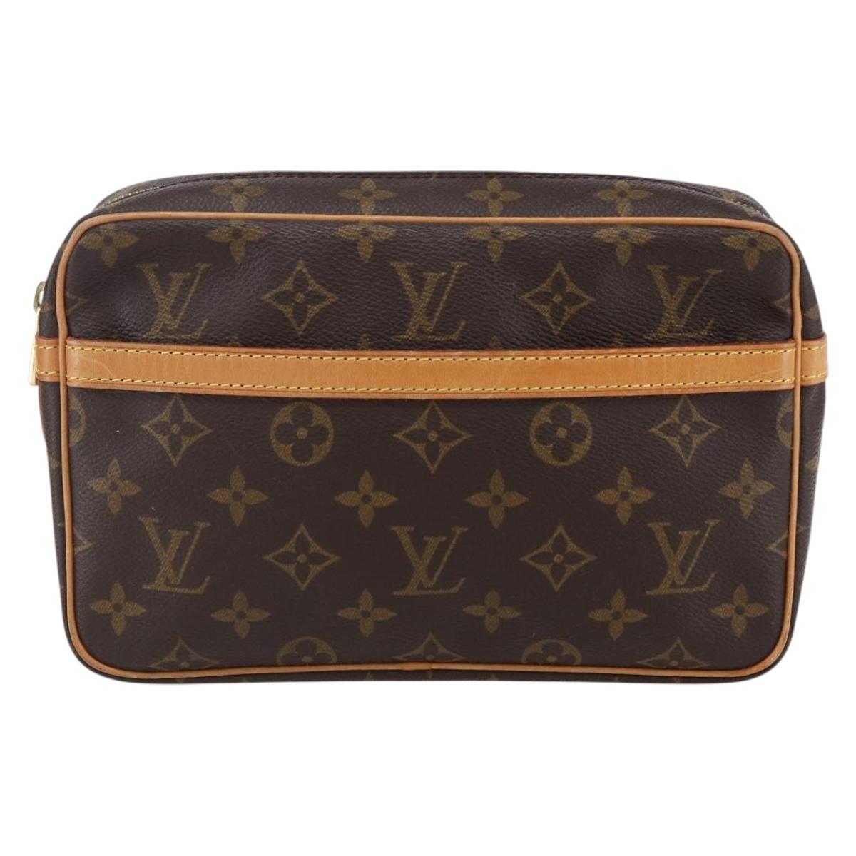 LOUIS VUITTON Monogram Compiegne 23 Clutch Bag M51847 LV Auth 148704
