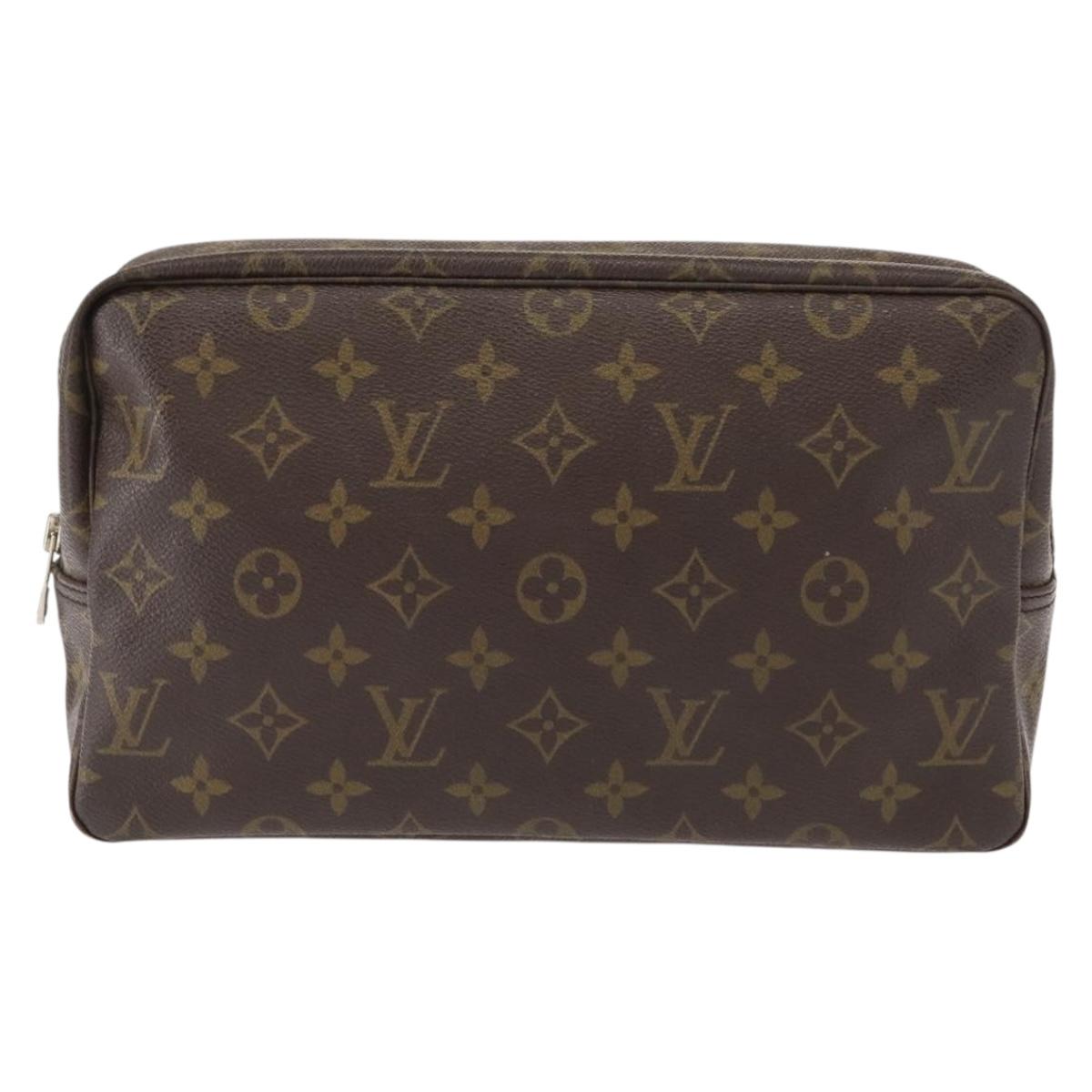 LOUIS VUITTON Monogram Trousse Toilette 28 Clutch Bag M47522 LV Auth 148708
