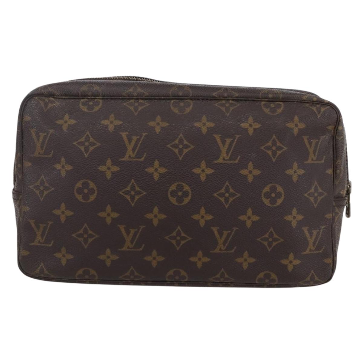 LOUIS VUITTON Monogram Trousse Toilette 28 Clutch Bag M47522 LV Auth 148709