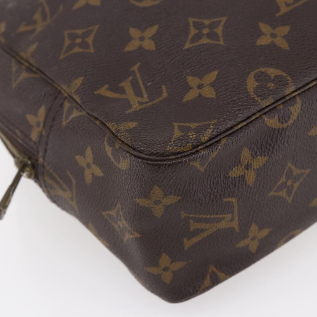 LOUIS VUITTON Monogram Trousse Toilette 28 Clutch Bag M47522 LV Auth 148709