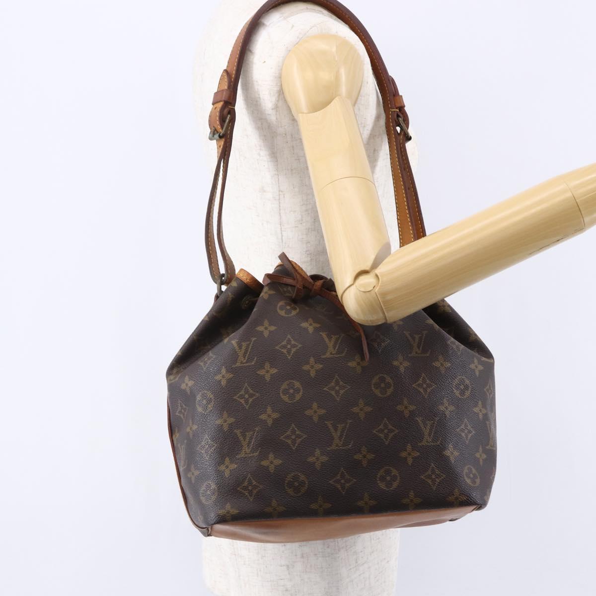 LOUIS VUITTON Monogram Petit Noe Shoulder Bag M42226 LV Auth 148717