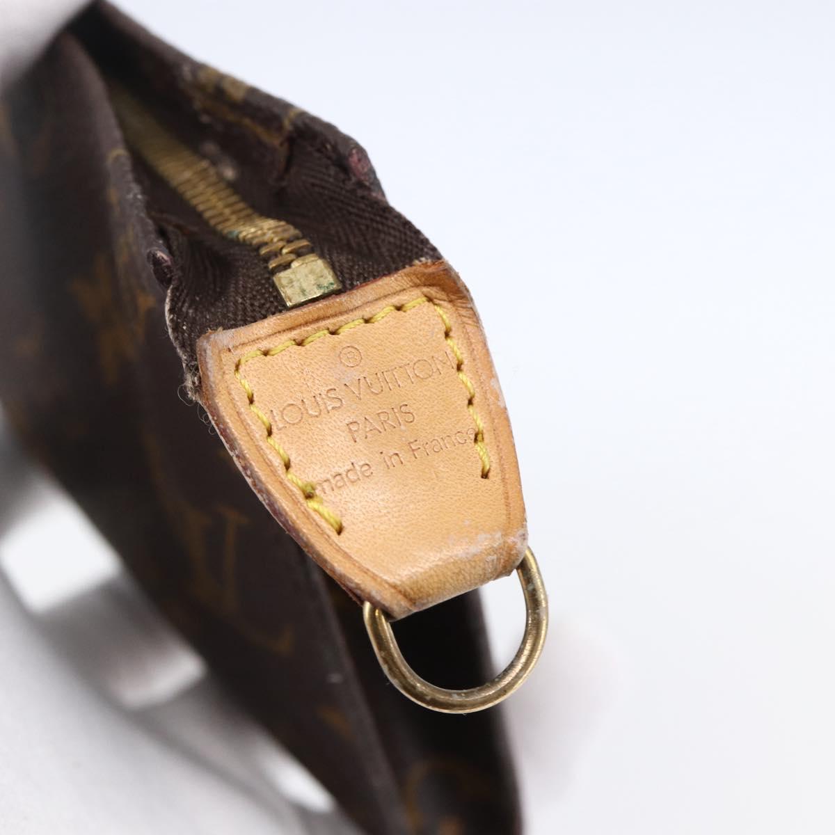 LOUIS VUITTON Monogram Bucket GM Accessory Pouch LV Auth 148724