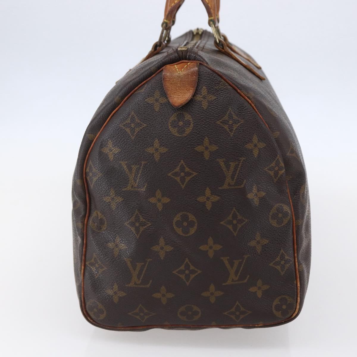 LOUIS VUITTON Monogram Speedy 35 Hand Bag M41524 LV Auth 148728