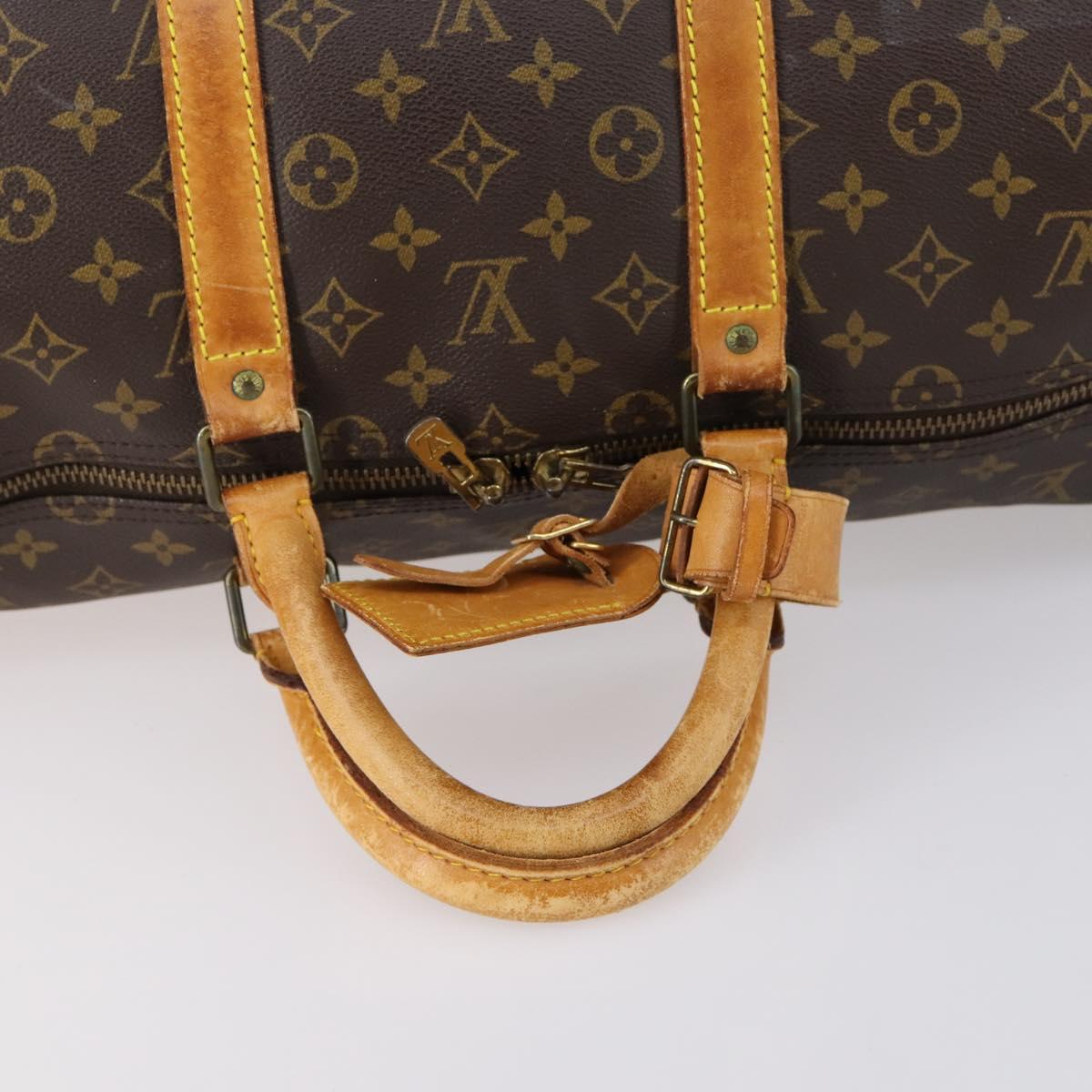 LOUIS VUITTON Monogram Keepall 55 Boston Bag M41424 LV Auth 148740