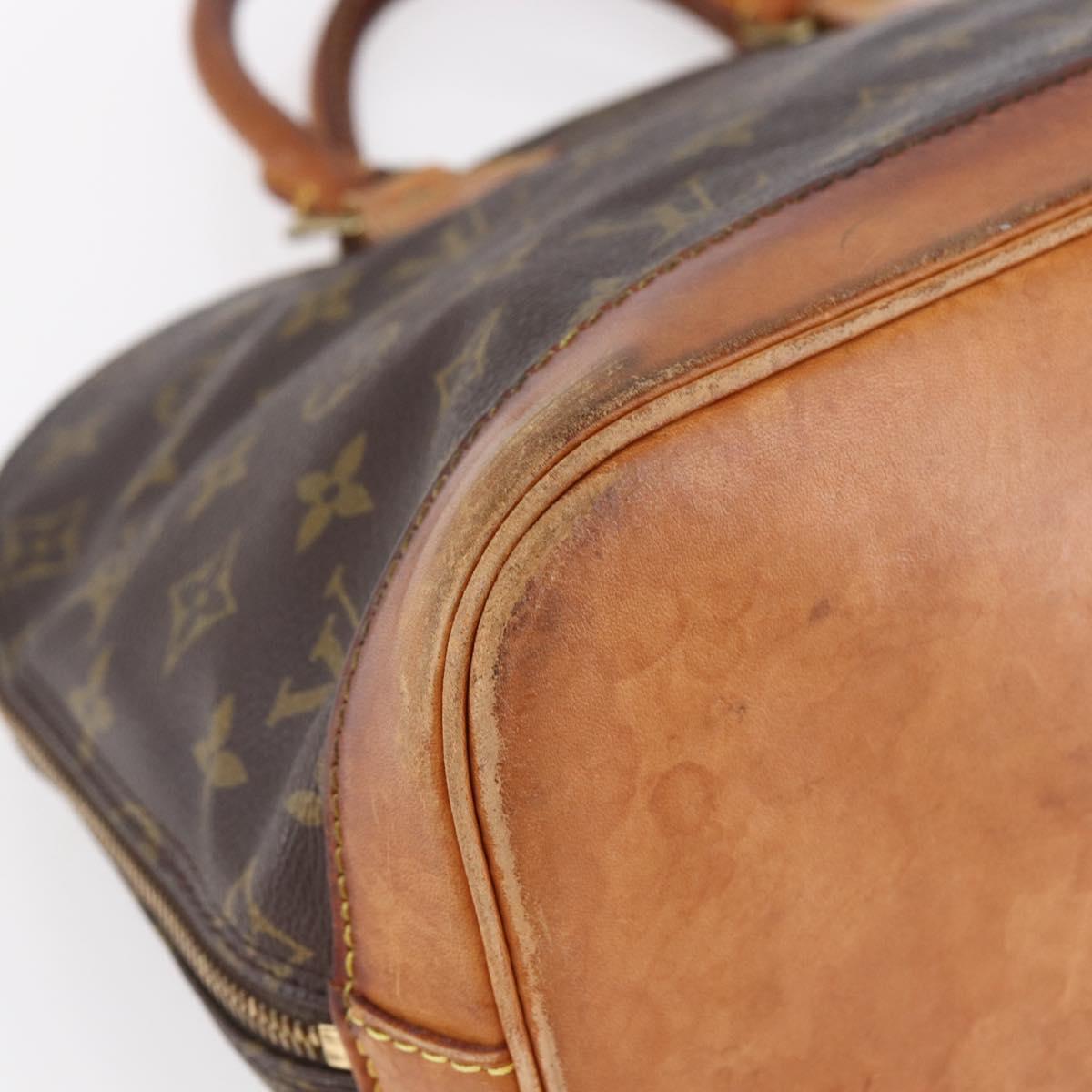 LOUIS VUITTON Monogram Alma Hand Bag M51130 LV Auth 148748