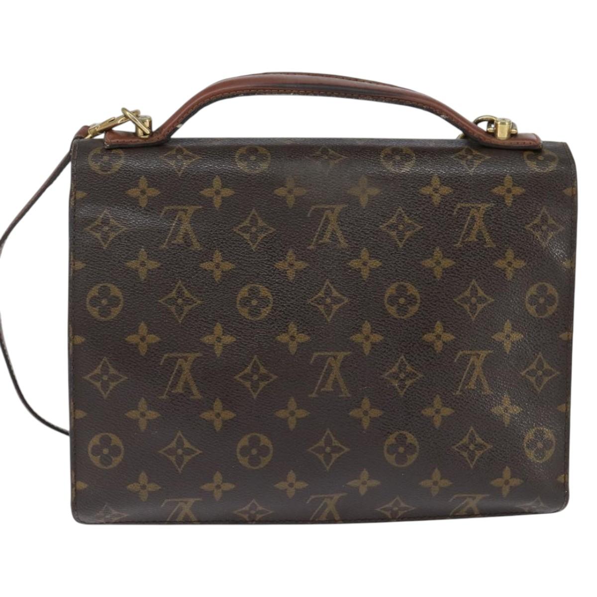 LOUIS VUITTON Monogram Monceau 28 Hand Bag M51185 LV Auth 148755