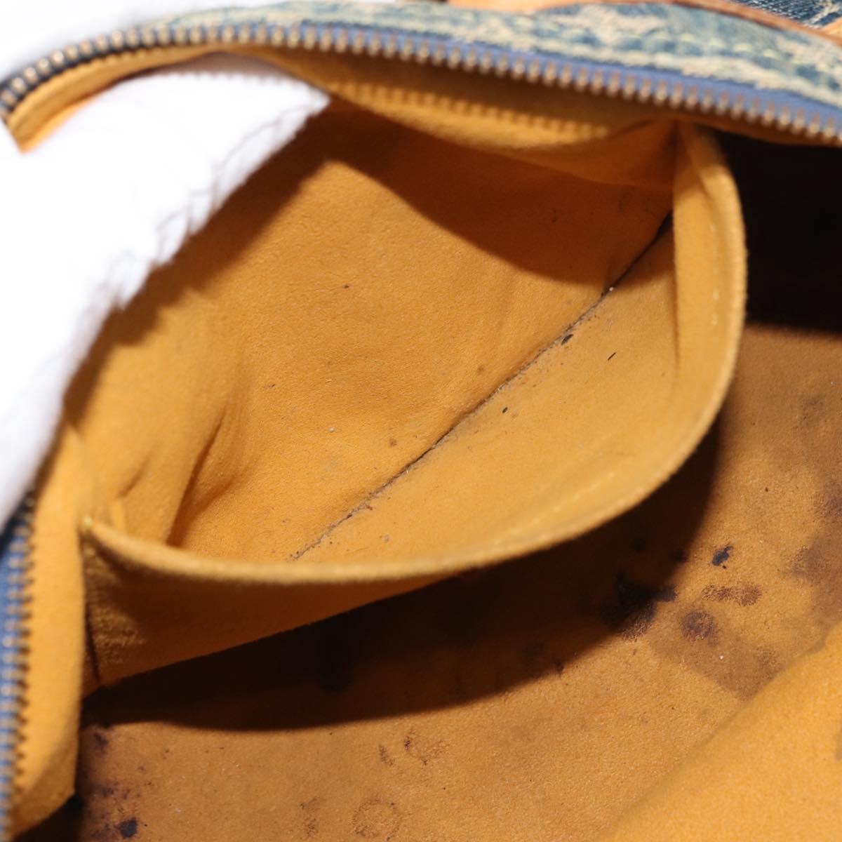 LOUIS VUITTON Monogram Denim Neo Speedy Hand Bag Blue M95019 LV Auth 148758