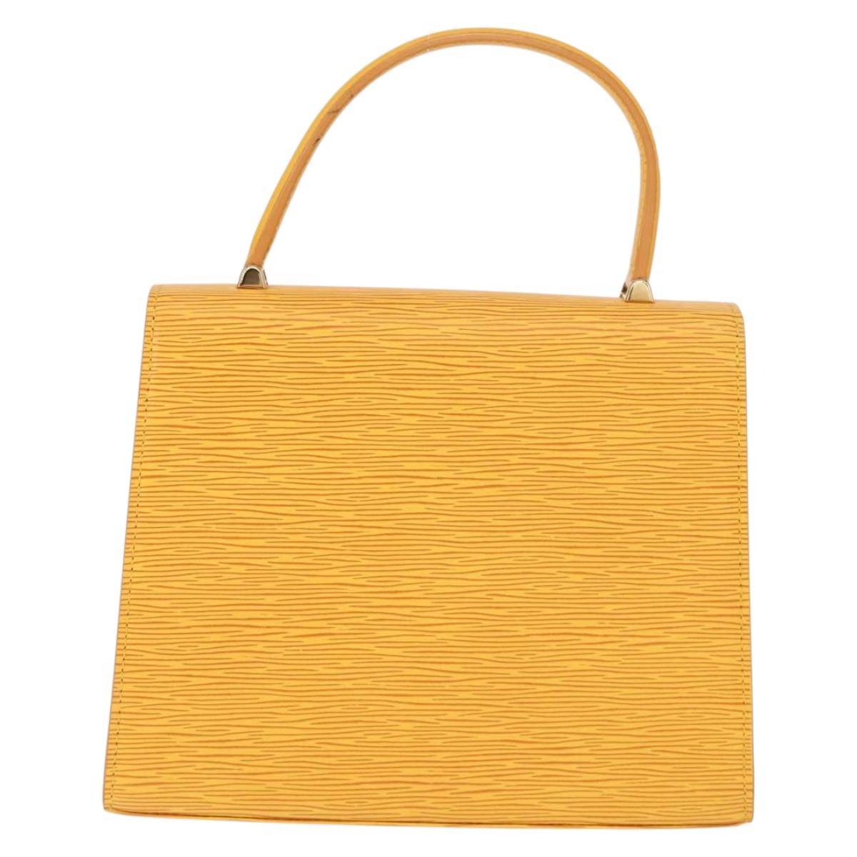 LOUIS VUITTON Epi Malesherbes Hand Bag Tassili Yellow Jonne M52379 Auth 148762