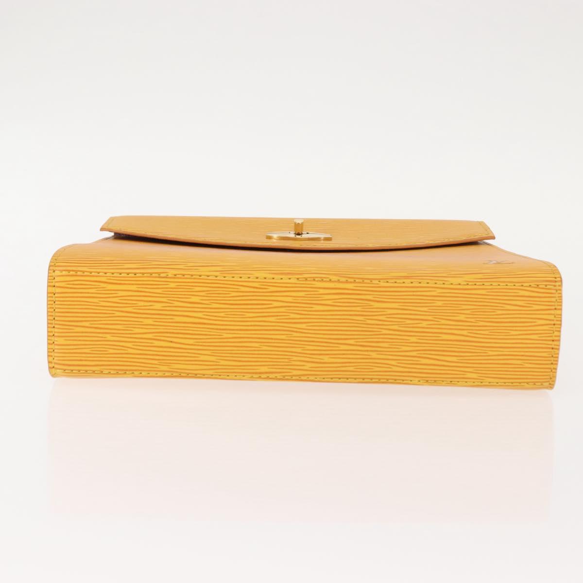 LOUIS VUITTON Epi Malesherbes Hand Bag Tassili Yellow Jonne M52379 Auth 148762