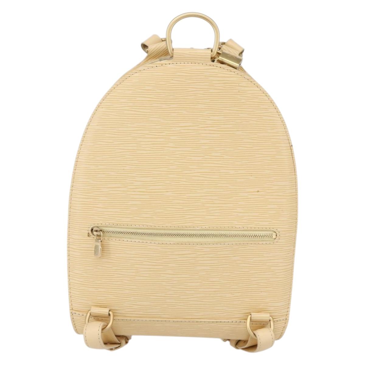 LOUIS VUITTON Epi Mabillon Backpack Vanilla M5223A LV Auth 148764