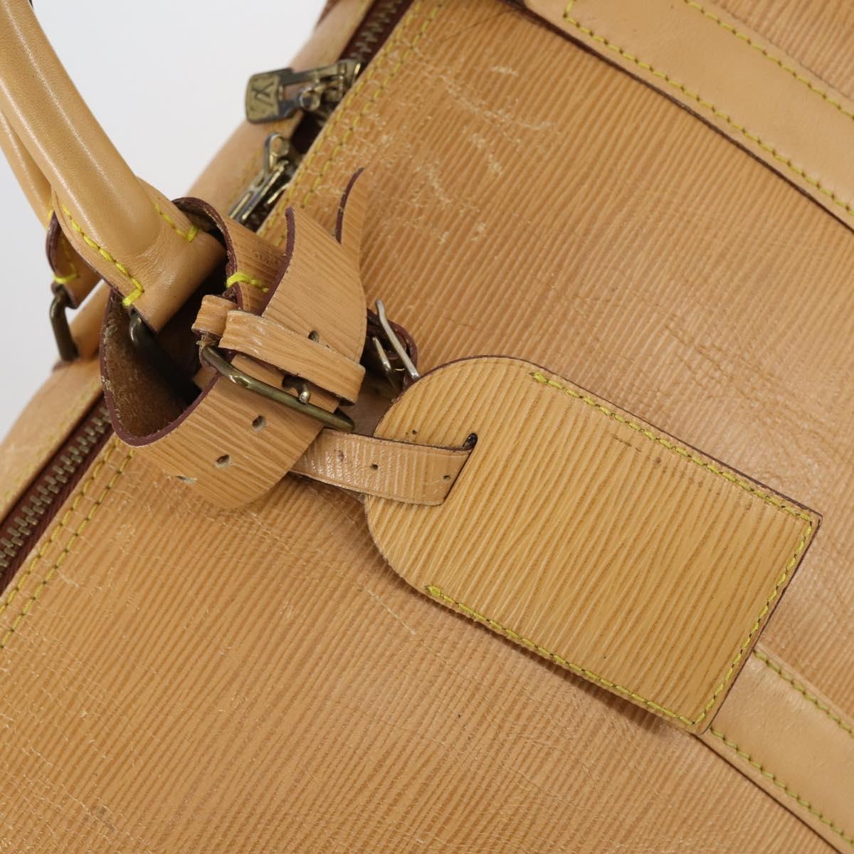 LOUIS VUITTON Epi Keepall 45 Boston Bag Vintage Beige M42976 LV Auth 148765