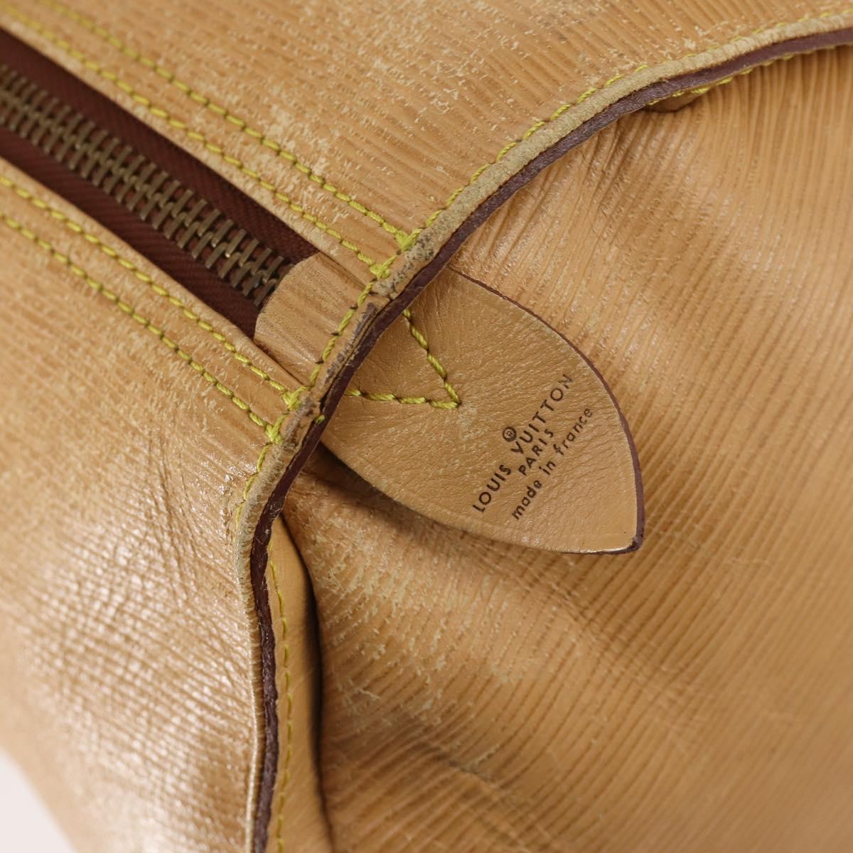 LOUIS VUITTON Epi Keepall 45 Boston Bag Vintage Beige M42976 LV Auth 148765