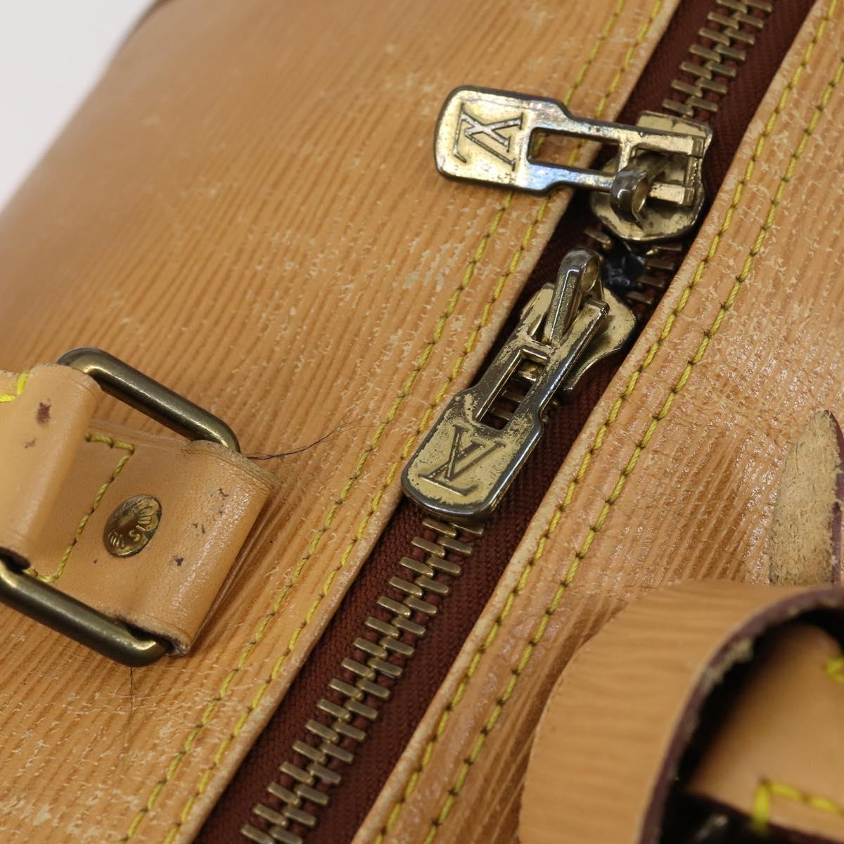 LOUIS VUITTON Epi Keepall 45 Boston Bag Vintage Beige M42976 LV Auth 148765