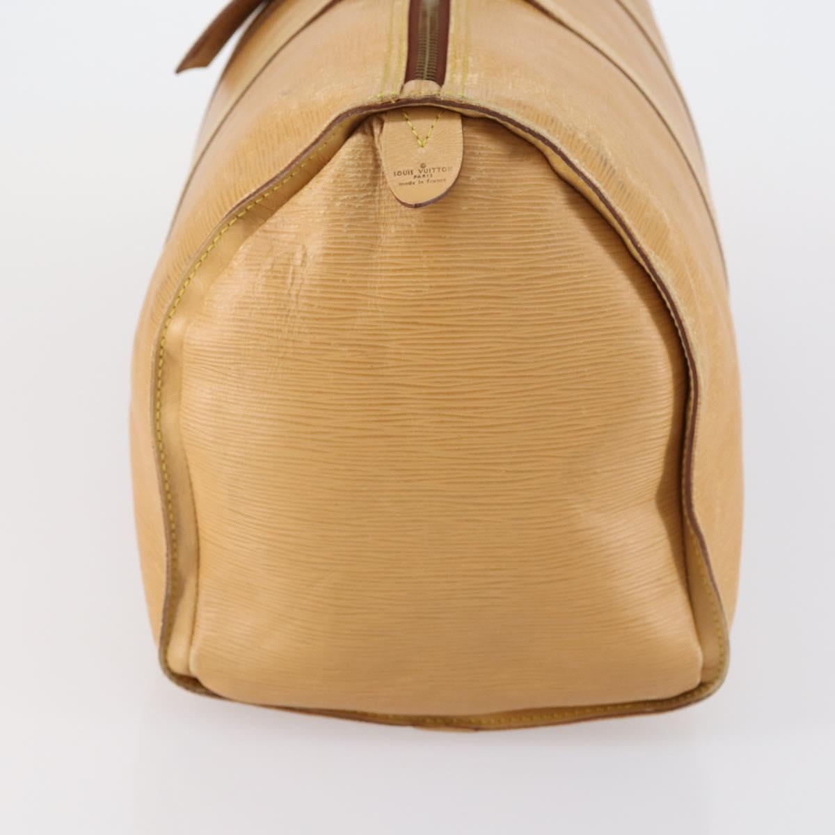 LOUIS VUITTON Epi Keepall 45 Boston Bag Vintage Beige M42976 LV Auth 148765