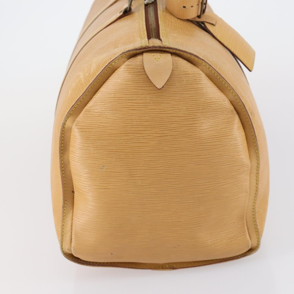 LOUIS VUITTON Epi Keepall 45 Boston Bag Vintage Beige M42976 LV Auth 148765
