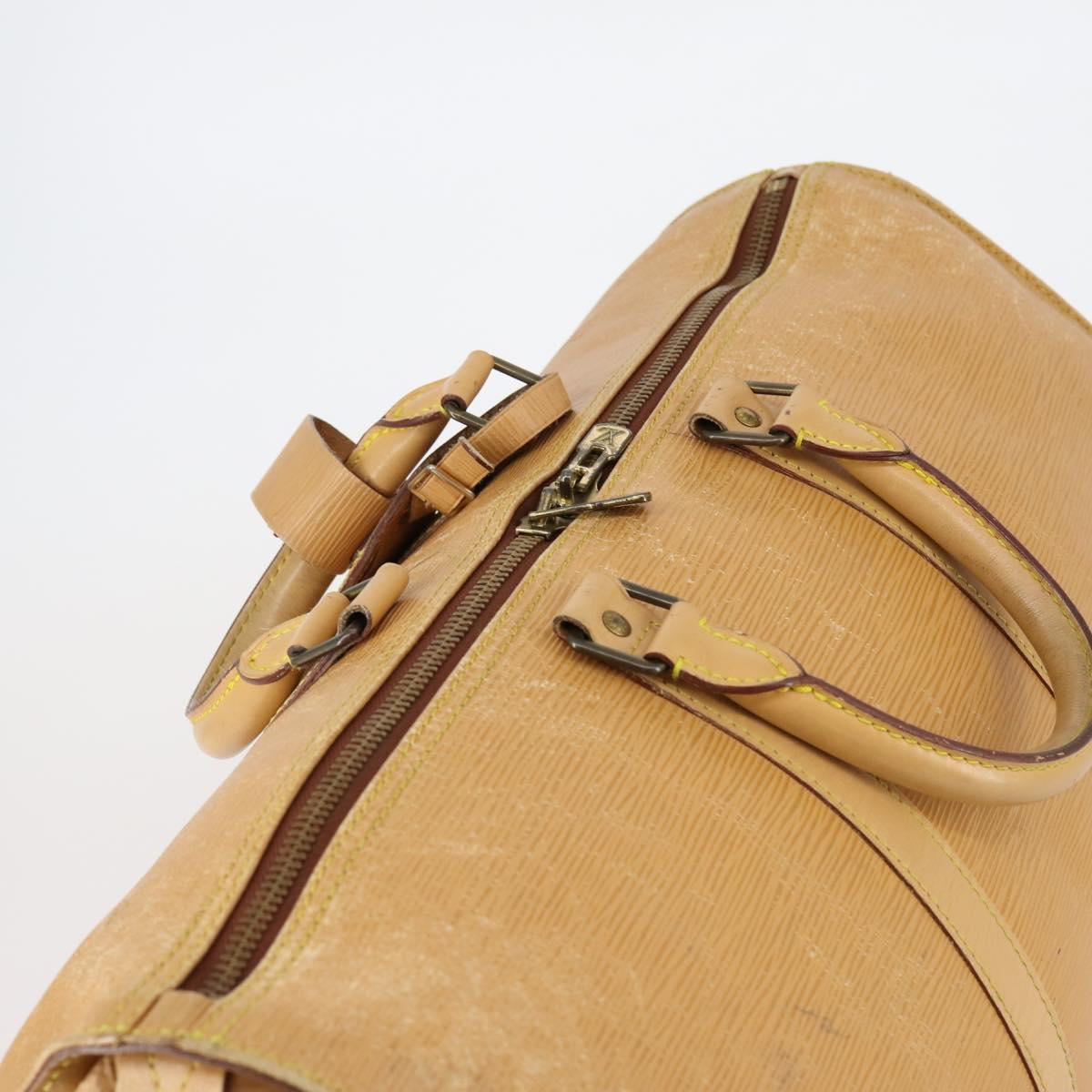 LOUIS VUITTON Epi Keepall 45 Boston Bag Vintage Beige M42976 LV Auth 148765
