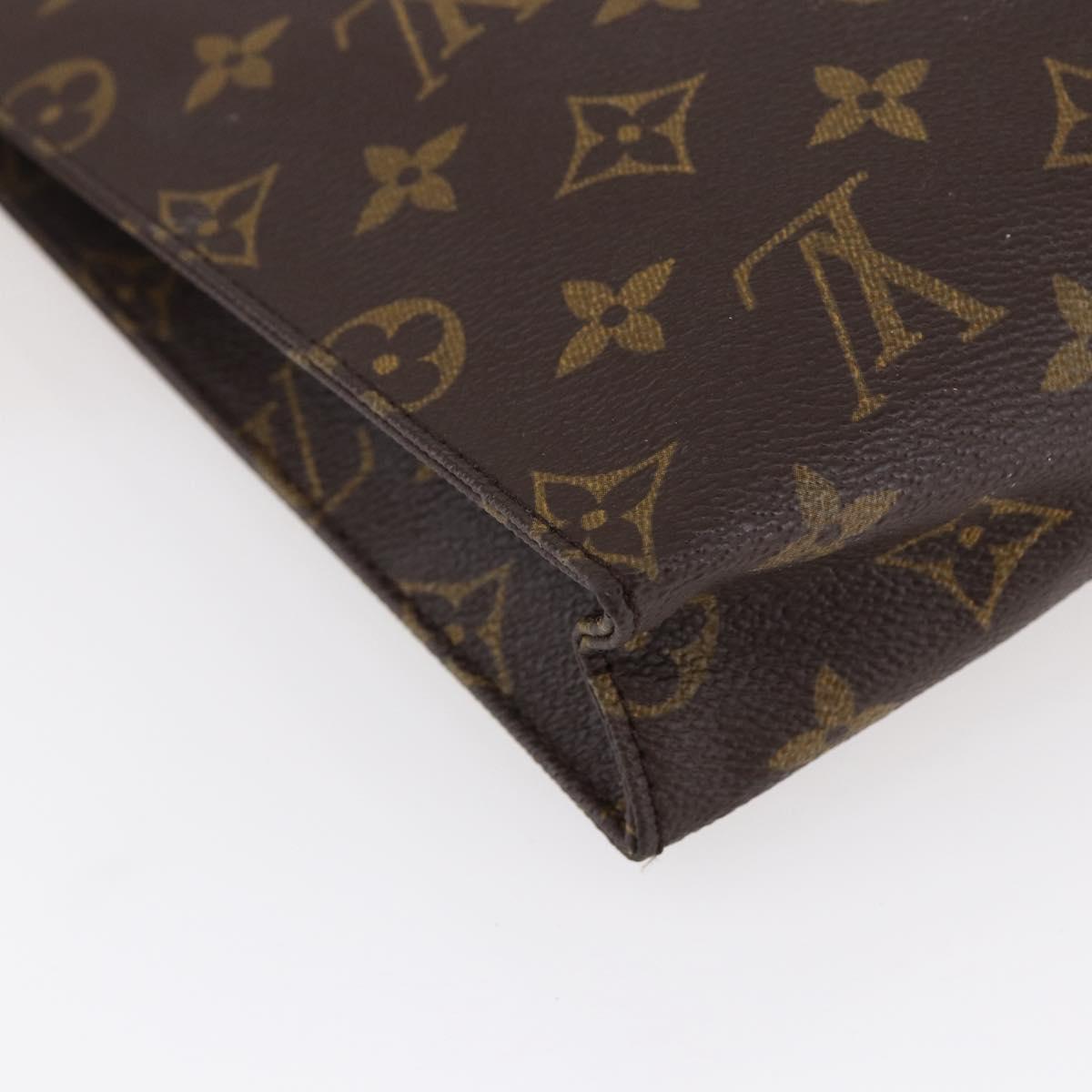 LOUIS VUITTON Monogram Poche Toilette 26 Pouch M47542 LV Auth 148769