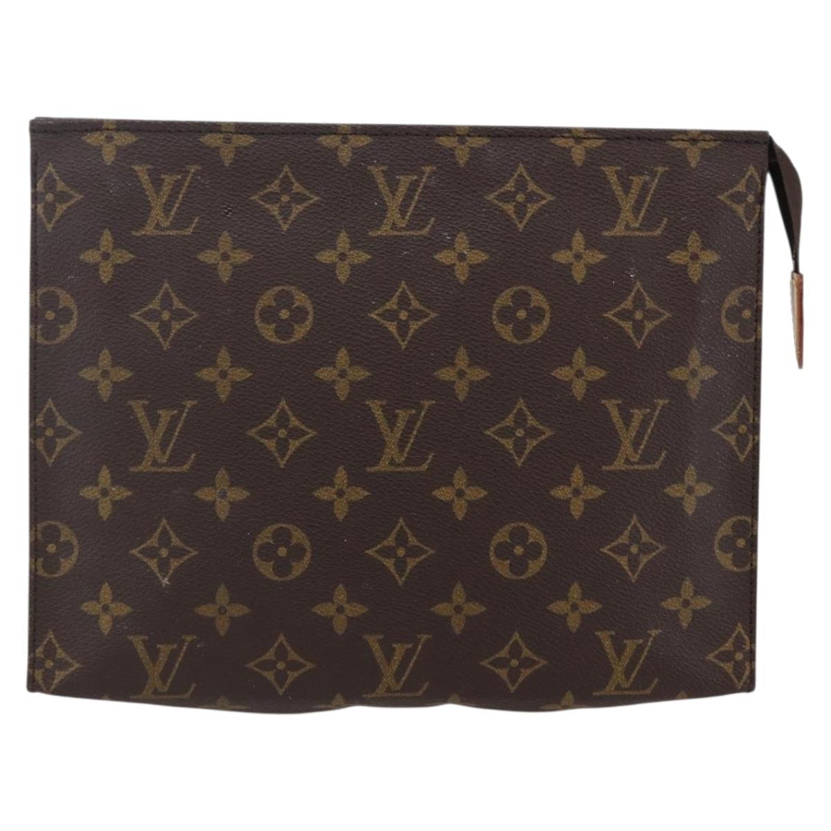 LOUIS VUITTON Monogram Poche Toilette 26 Pouch M47542 LV Auth 148769