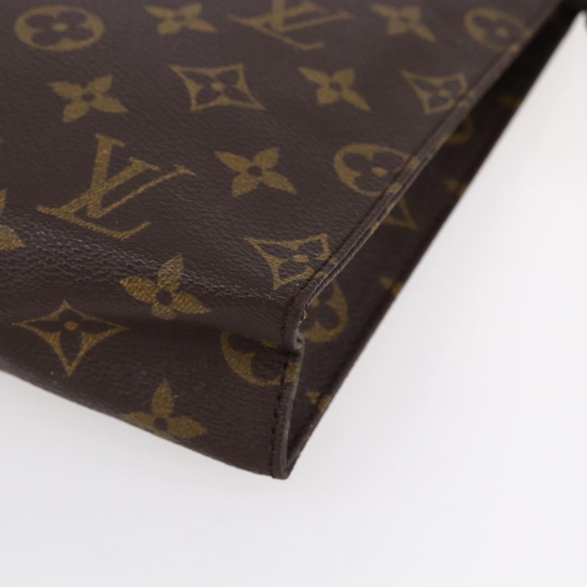 LOUIS VUITTON Monogram Poche Toilette 26 Pouch M47542 LV Auth 148769