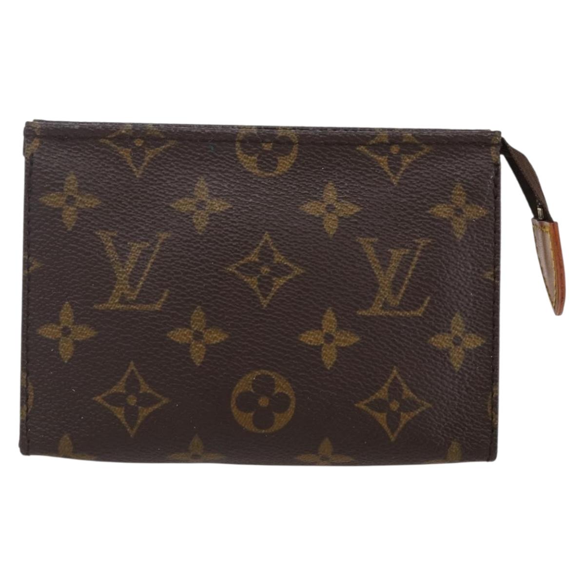 LOUIS VUITTON Monogram Poche Toilette 15 Pouch M47546 LV Auth 148774